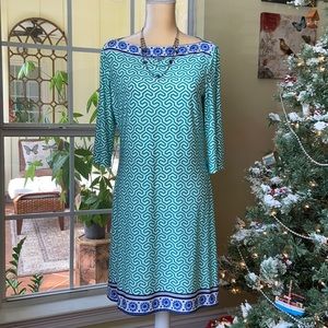 Drew Jersey Dress with Vivid Color and Design, NWOT!